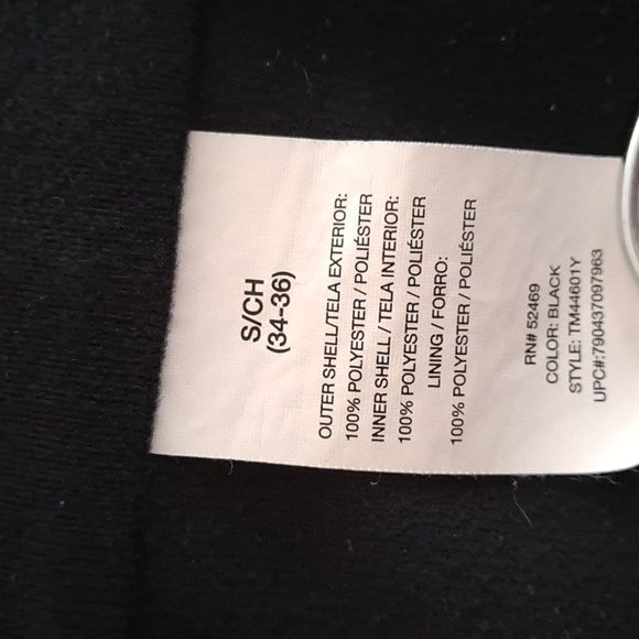 Free Tech Black Athletic All Weather Jacket Size 34-36 Small - Picture 5 of 5